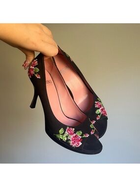 Moschino Cheap and Chic Flower Heels